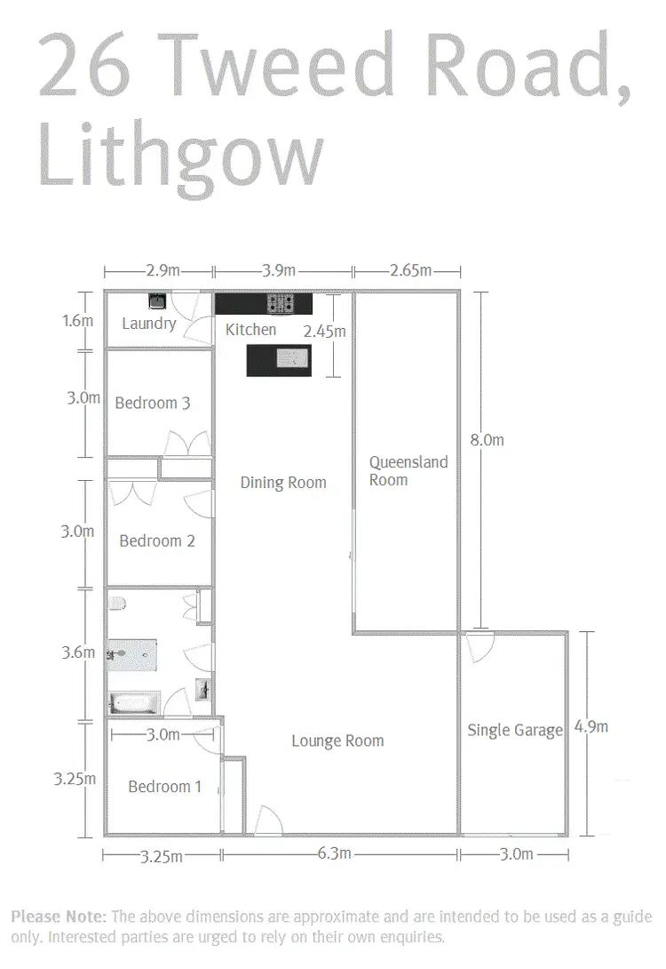 Floorplan of Homely house listing, 26 Tweed Road, Lithgow NSW 2790