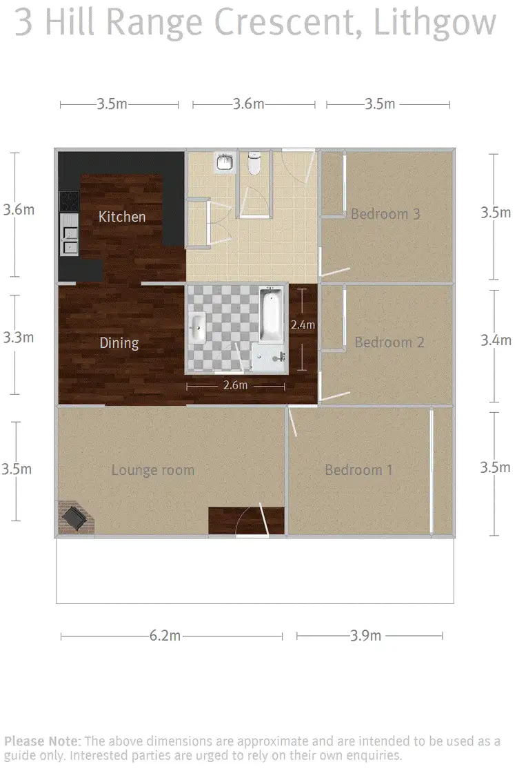 Floorplan of Homely house listing, 3 Hill Range Crescent, Lithgow NSW 2790