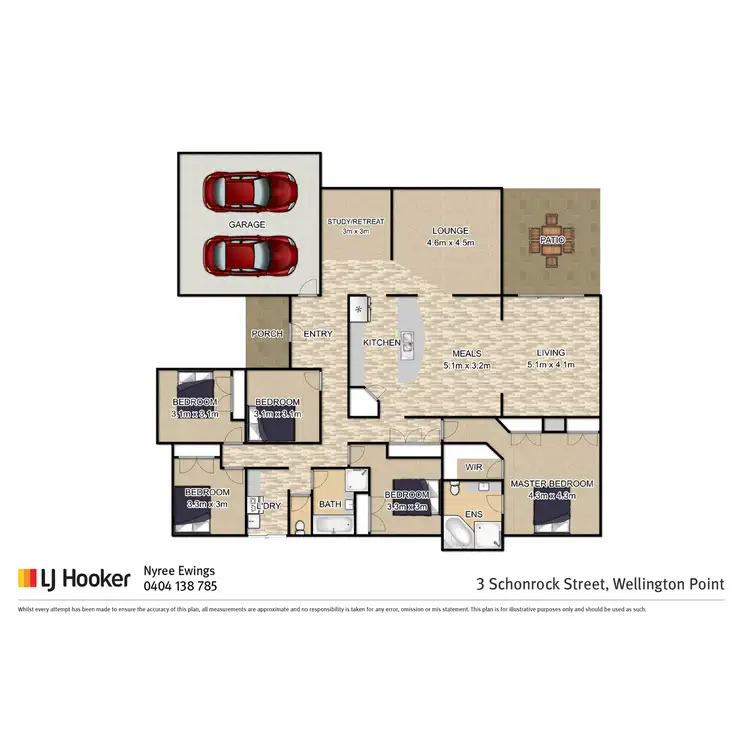 Floorplan of Homely house listing, 3 Schonrock Street, Wellington Point QLD 4160
