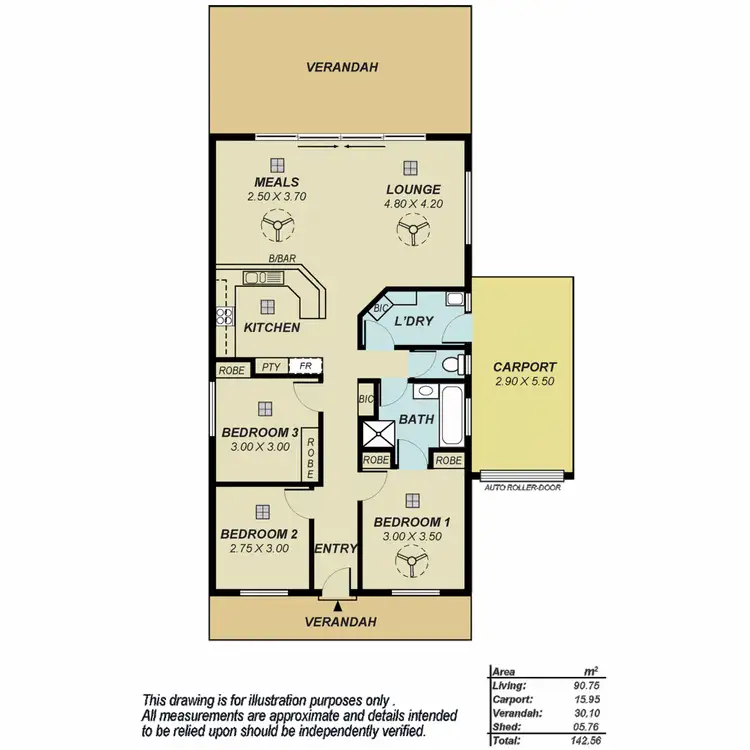 Floorplan of Homely house listing, 20 Coconut Grove, Golden Grove SA 5125