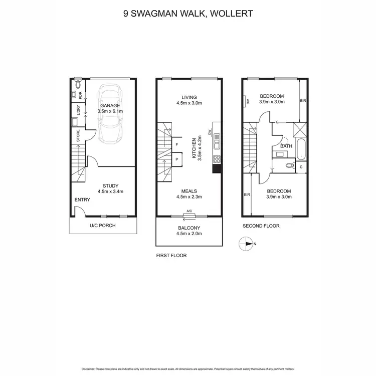 Floorplan of Homely house listing, 9 Swagman Walk, Wollert VIC 3750