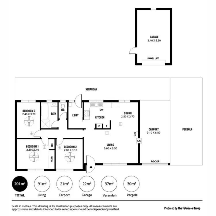 Floorplan of Homely house listing, 8 Rustic Grove, Andrews Farm SA 5114