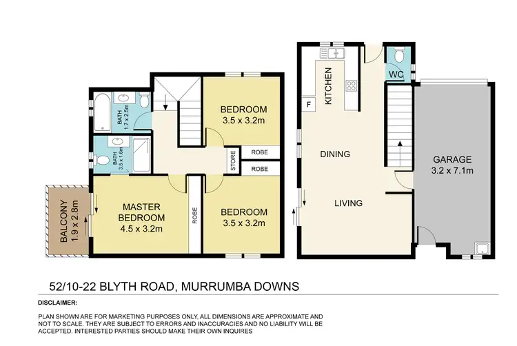 Floorplan of Homely townhouse listing, 52/10-22 Blyth Road, Murrumba Downs QLD 4503