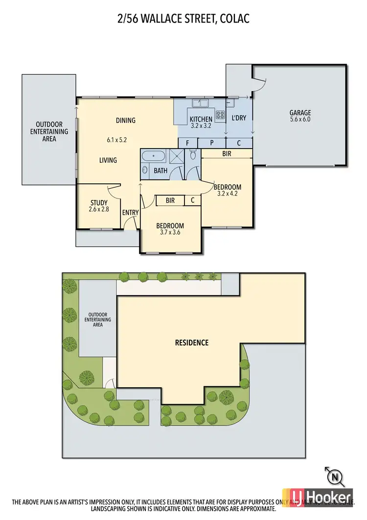 Floorplan of Homely unit listing, 2/56 Wallace Street, Colac VIC 3250