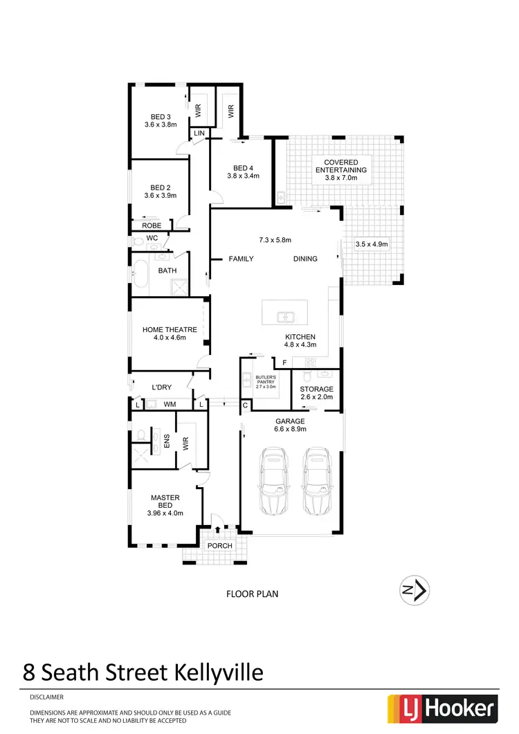 Floorplan of Homely house listing, 8 Seath Street, Kellyville NSW 2155