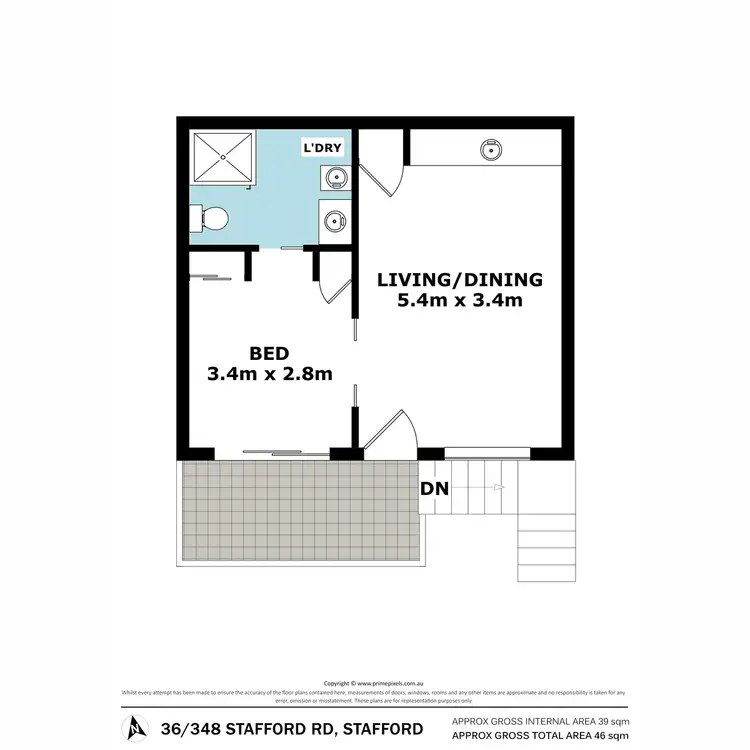 Floorplan of Homely unit listing, 36/348 Stafford Road, Stafford QLD 4053
