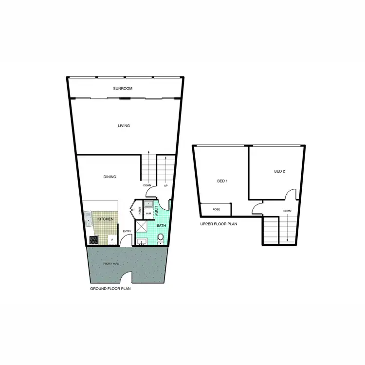 Floorplan of Homely townhouse listing, 7/7 Clode Place, Macgregor ACT 2615