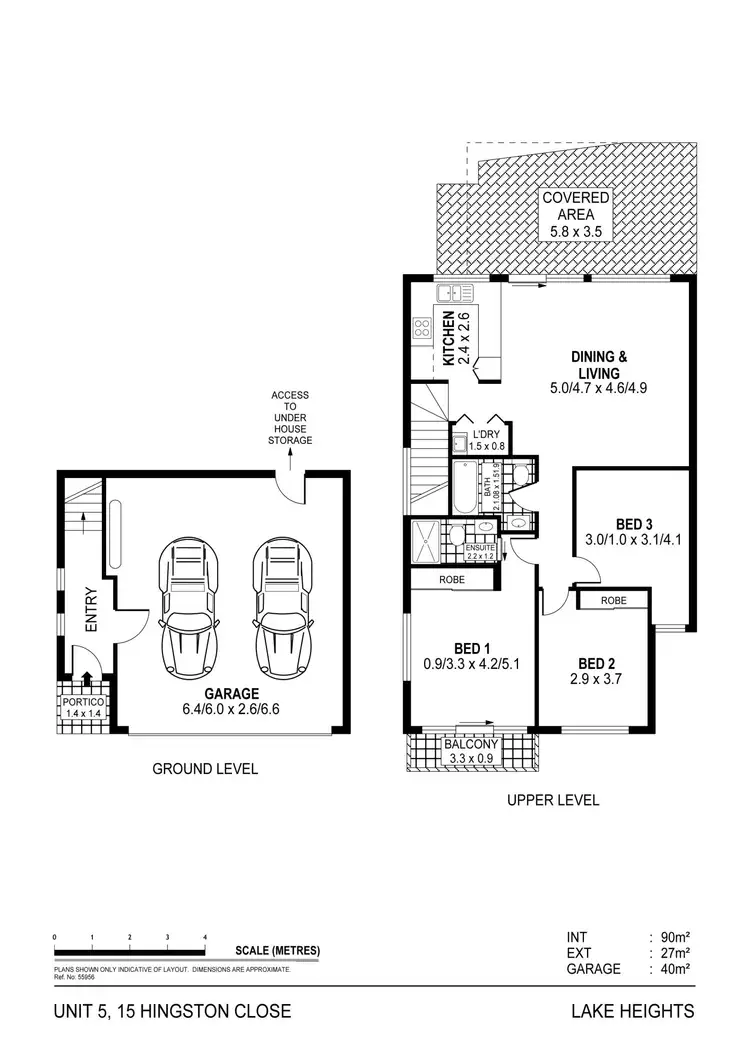 Floorplan of Homely townhouse listing, 5/15 Hingston Close, Lake Heights NSW 2502