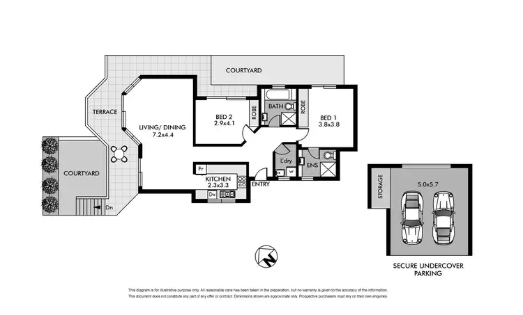 Floorplan of Homely apartment listing, 1/115 Wellington Street, Bondi Beach NSW 2026