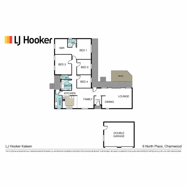 Floorplan of Homely house listing, 6 North Place, Charnwood ACT 2615
