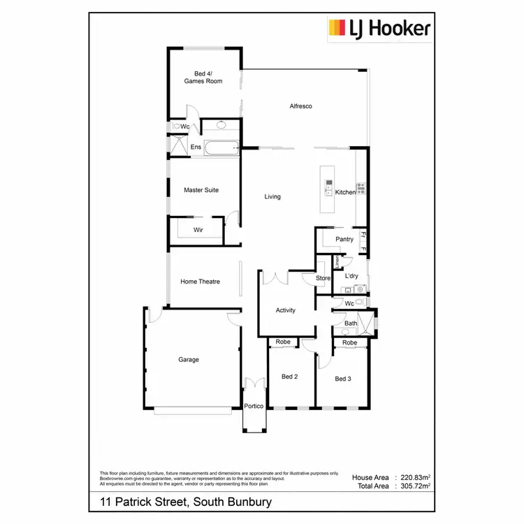 Floorplan of Homely house listing, 11 Patrick Street, South Bunbury WA 6230