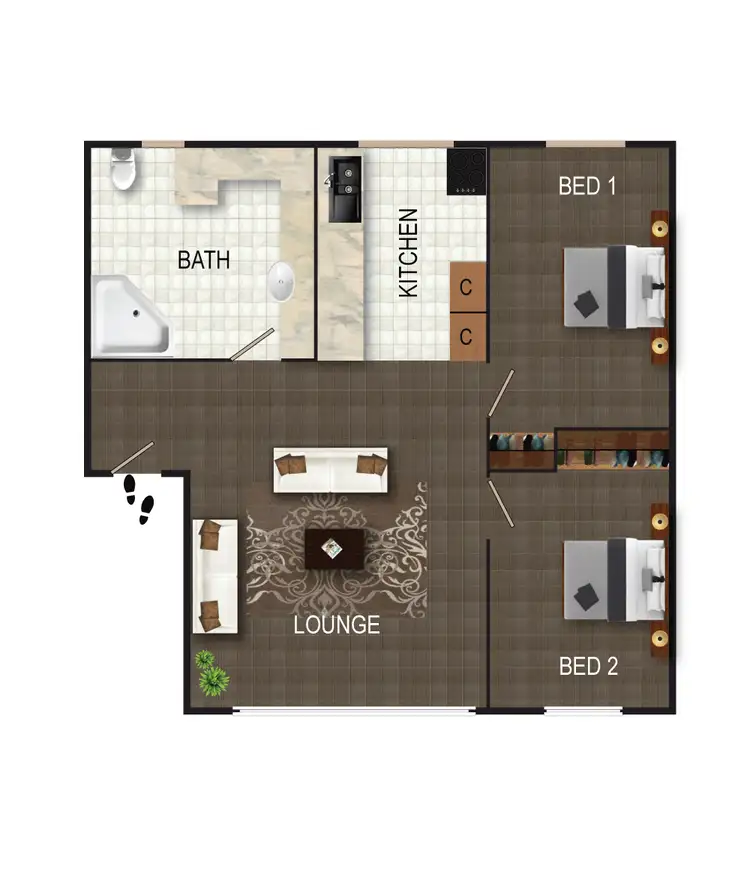 Floorplan of Homely unit listing, 11/67 Derrima Road, Queanbeyan NSW 2620