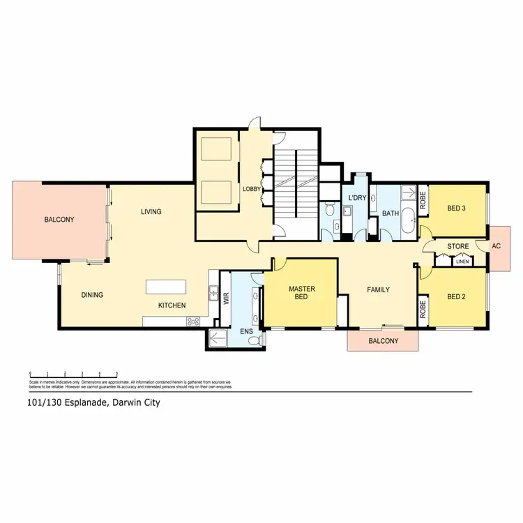 Floorplan of Homely apartment listing, 101/130 Esplanade, Darwin City NT 800