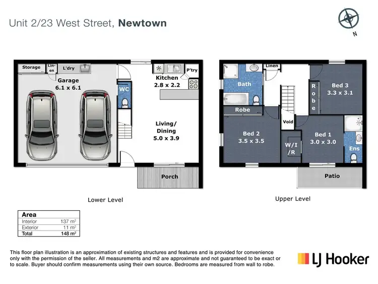 Floorplan of Homely townhouse listing, 2/23 West Street, Newtown QLD 4350