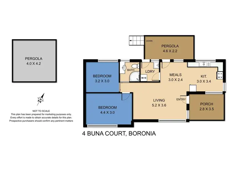 Floorplan of Homely house listing, 4 Buna Court, Boronia VIC 3155