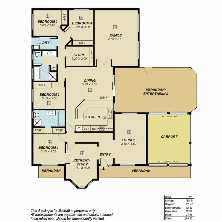 Floorplan of Homely house listing, 4 Orchard Grove, Golden Grove SA 5125