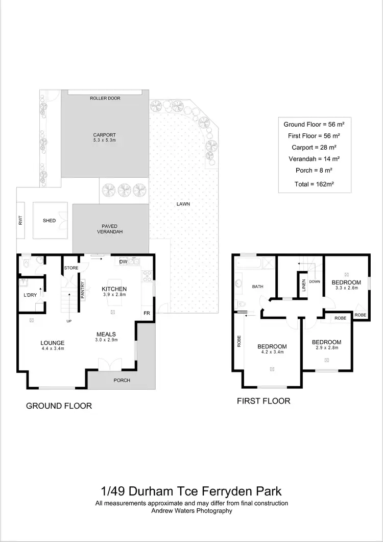 Floorplan of Homely house listing, 1/49 Durham Terrace, Ferryden Park SA 5010
