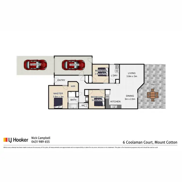 Floorplan of Homely house listing, 6 Coolaman Court, Mount Cotton QLD 4165
