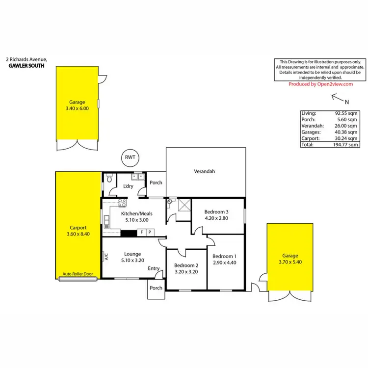 Floorplan of Homely house listing, 2 Richards Avenue, Gawler South SA 5118