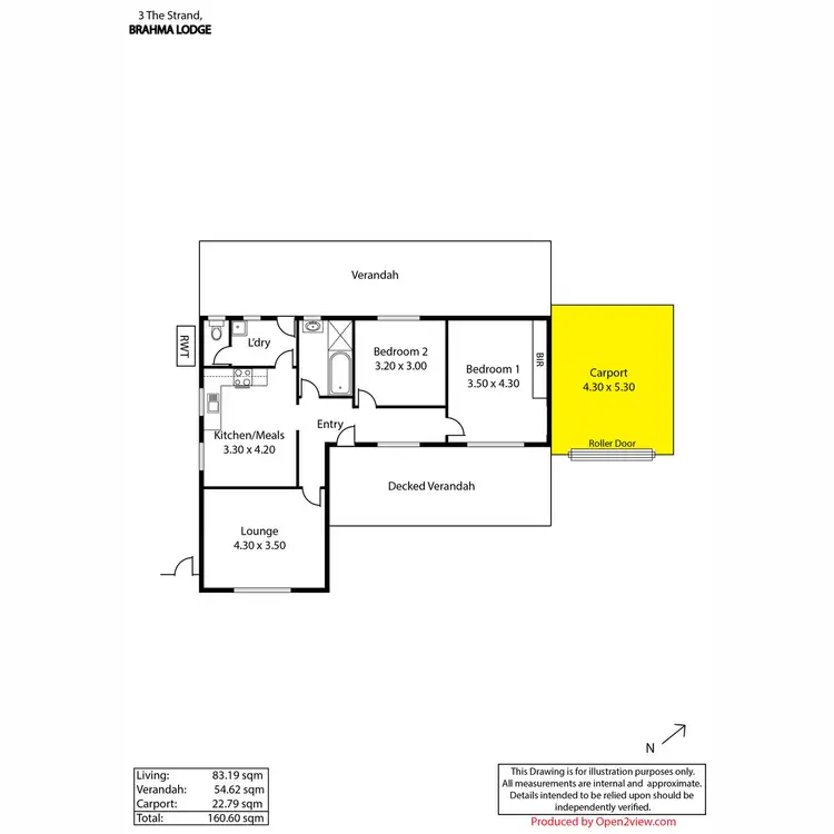 Floorplan of Homely house listing, 3 The Strand, Brahma Lodge SA 5109