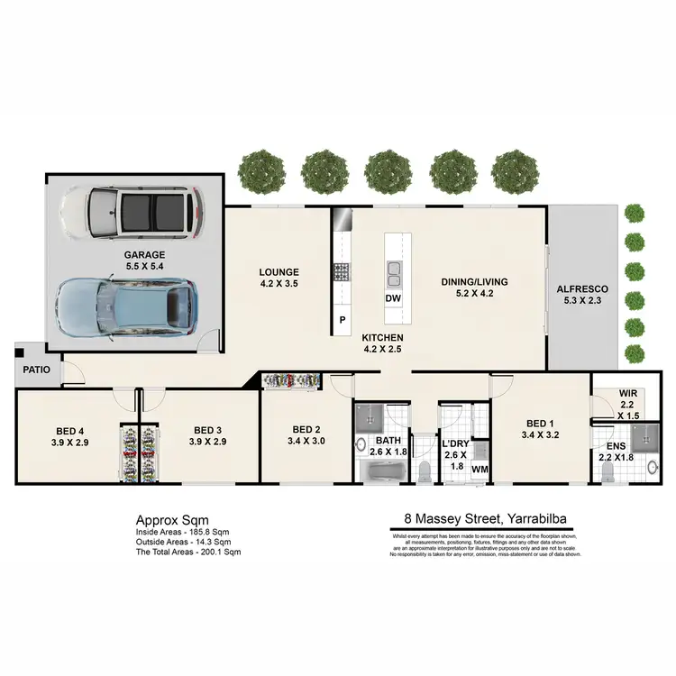 Floorplan of Homely house listing, 8 Massey Street, Yarrabilba QLD 4207