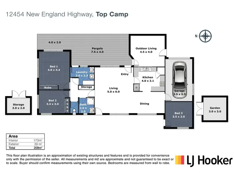 Floorplan of Homely rural property listing, 12454 New England Highway, Top Camp QLD 4350