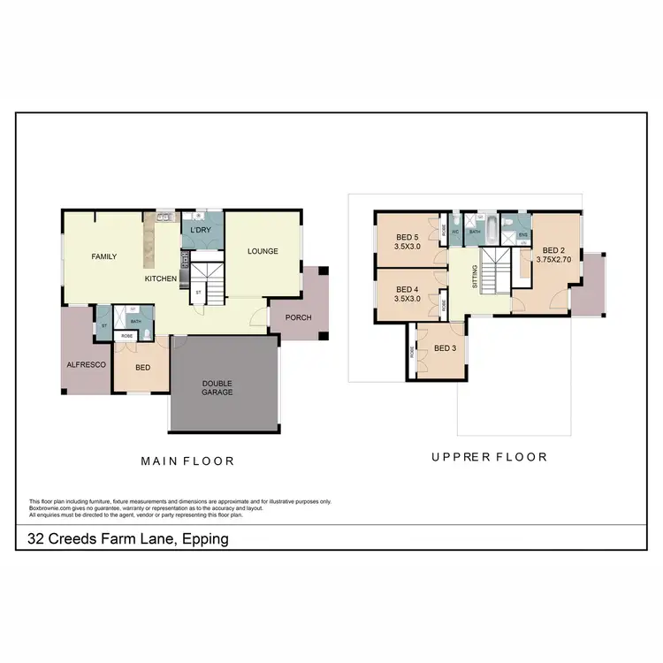 Floorplan of Homely house listing, 32 Creeds Farm Lane, Epping VIC 3076