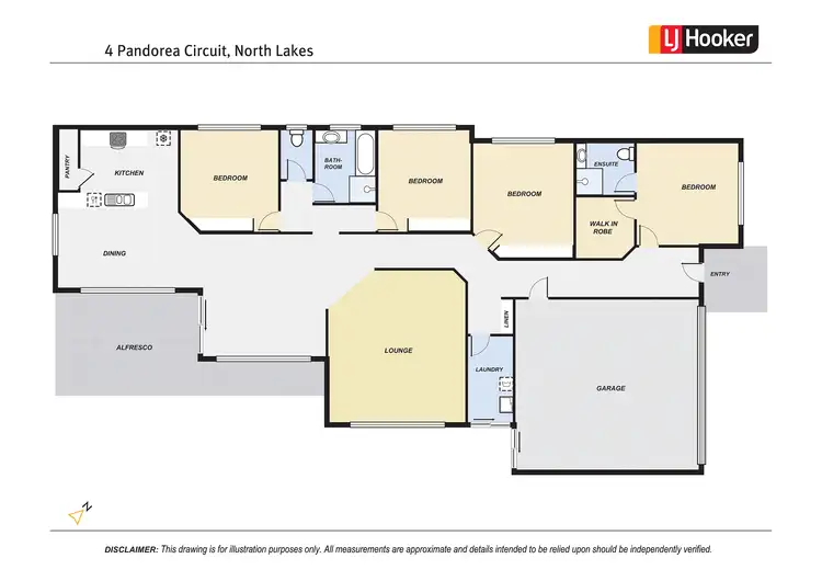 Floorplan of Homely house listing, 4 Pandorea Circuit, North Lakes QLD 4509