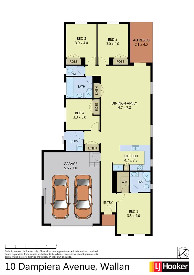 Floorplan of Homely house listing, 10 Dampiera Avenue, Wallan VIC 3756