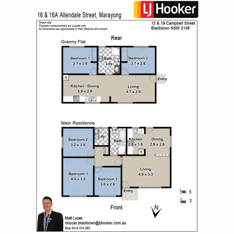 Floorplan of Homely house listing, 16 & 16A Allendale Street, Marayong NSW 2148