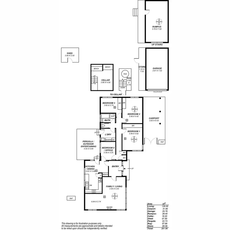 Floorplan of Homely house listing, 107 Perseverance Road, Vista SA 5091