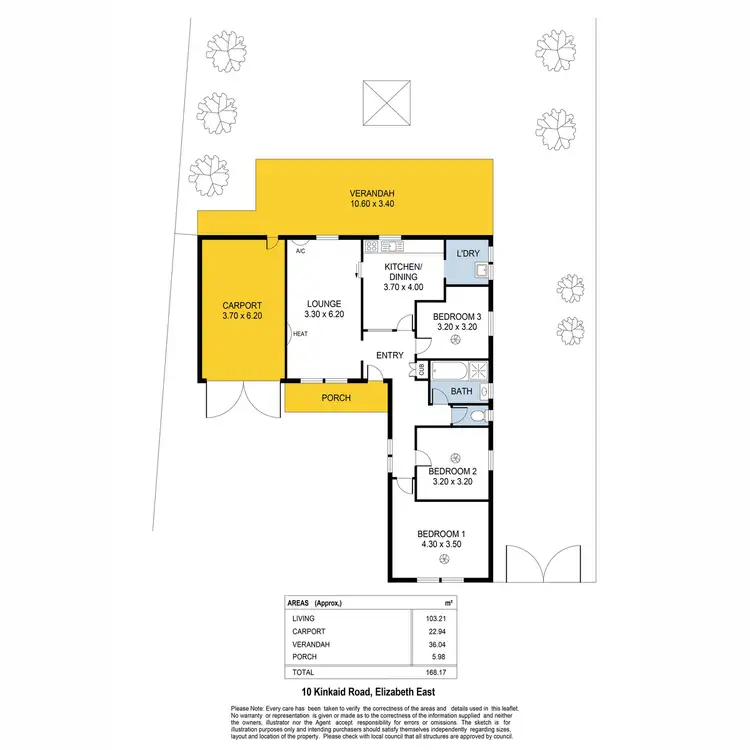 Floorplan of Homely house listing, 10 Kinkaid Road, Elizabeth East SA 5112