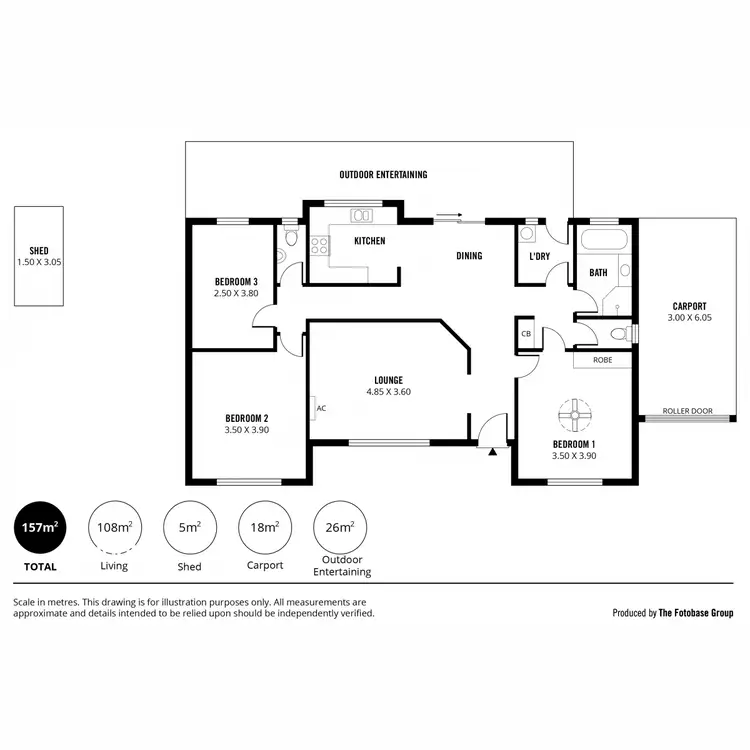 Floorplan of Homely house listing, 5 Adrian Street, Murray Bridge SA 5253