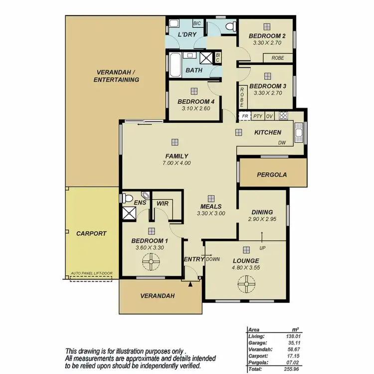 Floorplan of Homely house listing, 10 Ultra Place, Golden Grove SA 5125