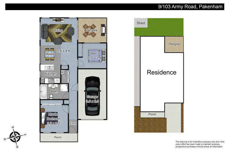 Floorplan of Homely unit listing, 9/103 Army Road, Pakenham VIC 3810