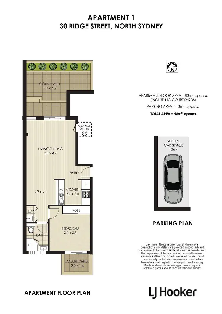 Floorplan of Homely apartment listing, 1/30 Ridge Street, North Sydney NSW 2060
