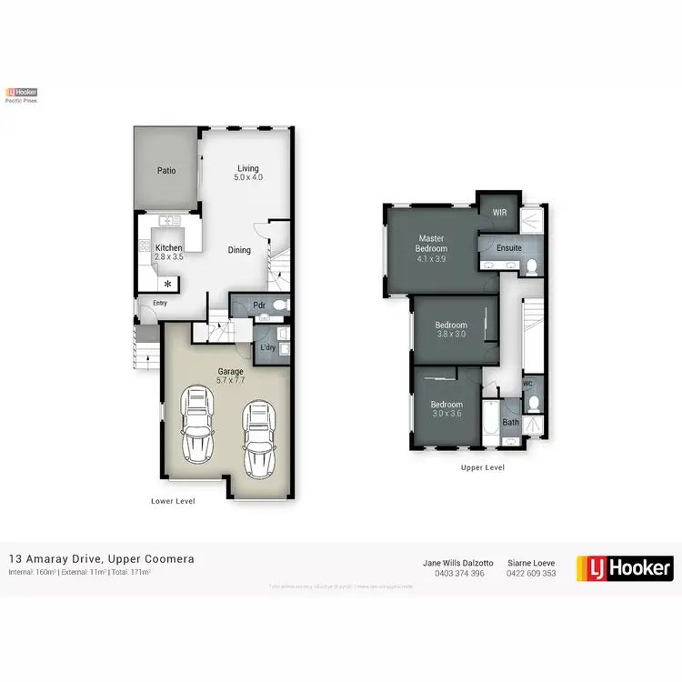 Floorplan of Homely semi-detached listing, 13 Amaray Drive, Upper Coomera QLD 4209
