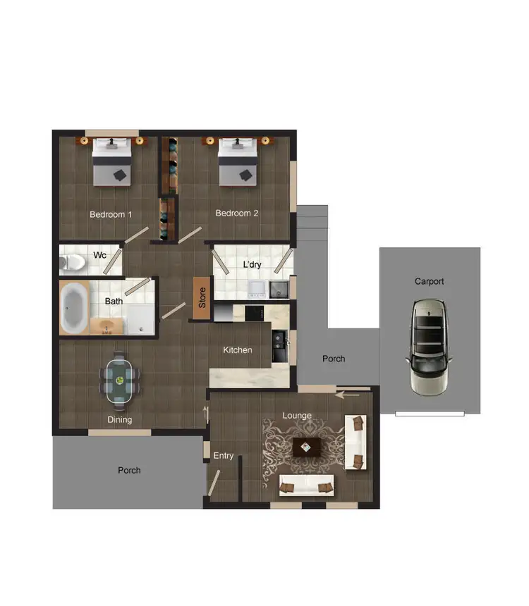 Floorplan of Homely townhouse listing, 11/10-12 Booth Street, Queanbeyan NSW 2620