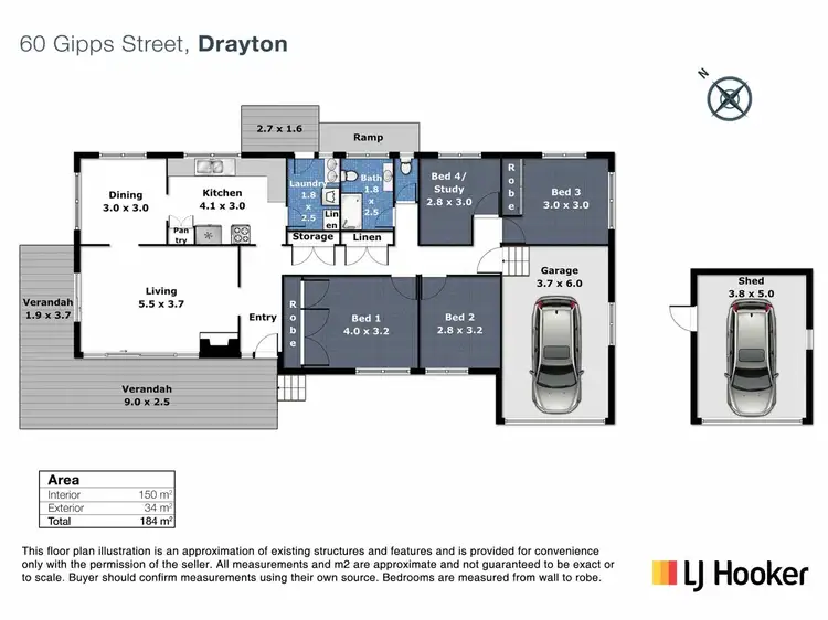 Floorplan of Homely house listing, 60 Gipps Street, Drayton QLD 4350