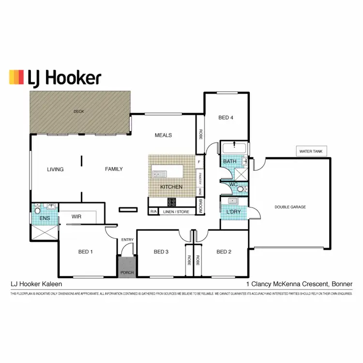 Floorplan of Homely house listing, 1 Clancy McKenna Crescent, Bonner ACT 2914
