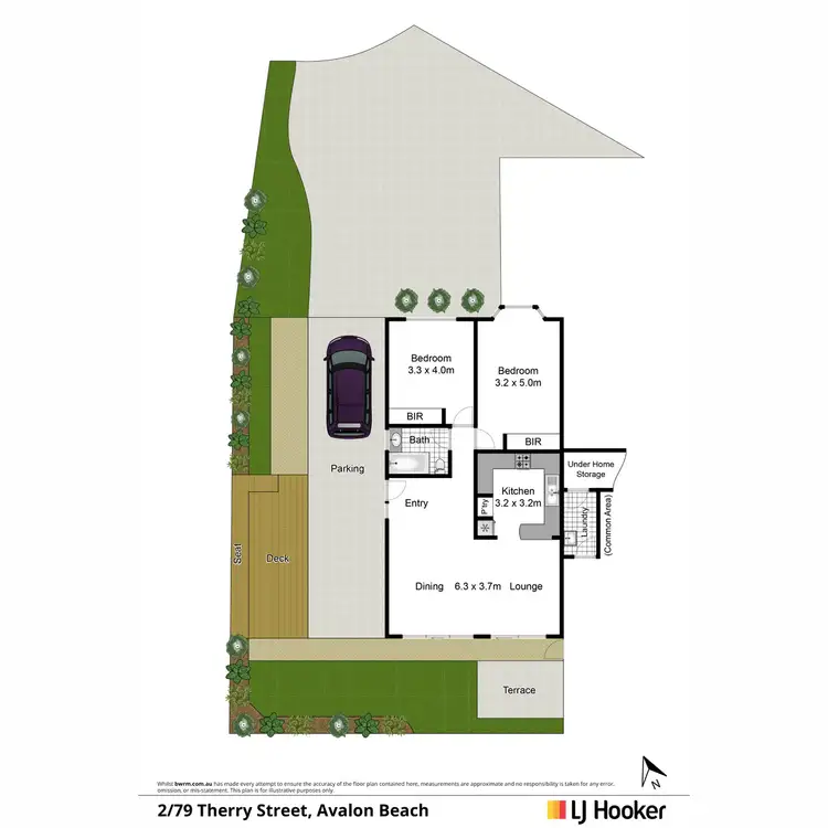 Floorplan of Homely unit listing, 2/79 Therry Street, Avalon NSW 2107