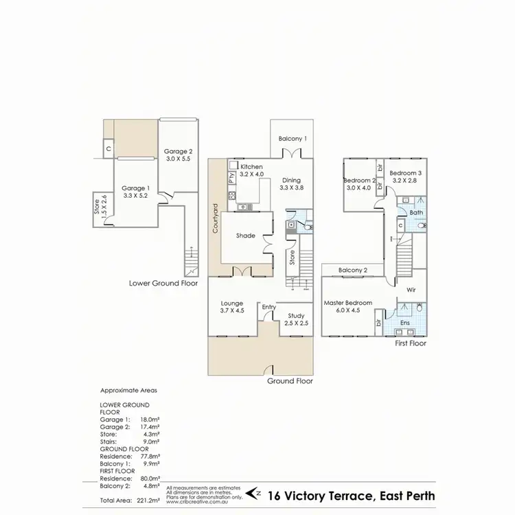 Floorplan of Homely house listing, 16 Victory Terrace, East Perth WA 6004