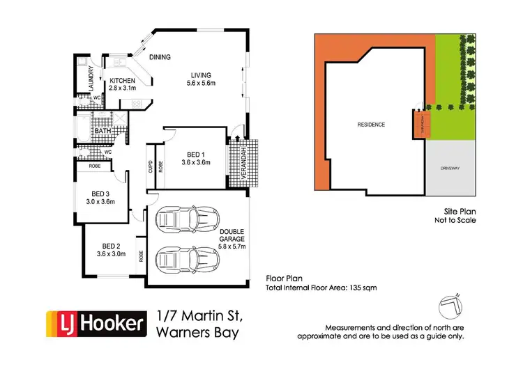 Floorplan of Homely villa listing, 1/7 Martin Street, Warners Bay NSW 2282
