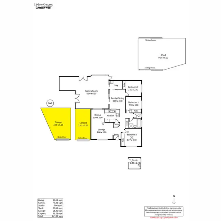 Floorplan of Homely house listing, 32 Gum Crescent, Gawler West SA 5118
