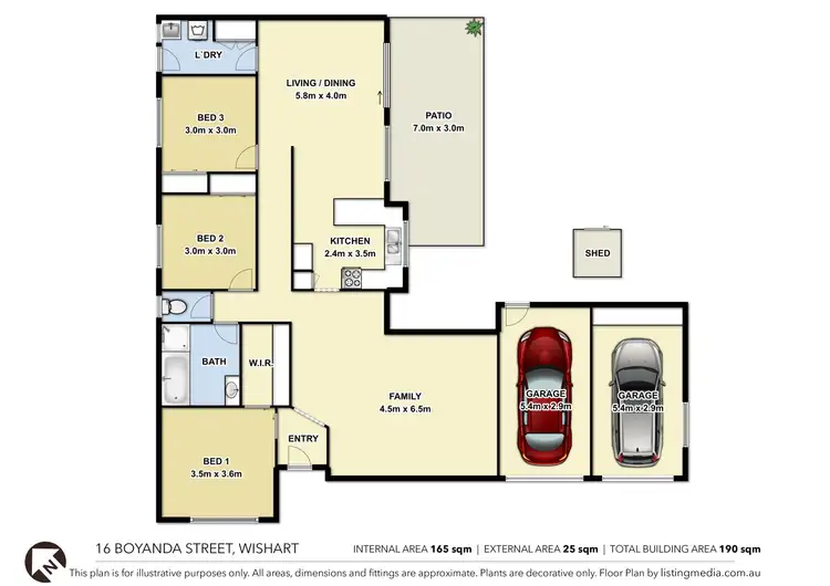 Floorplan of Homely house listing, 16 Boyanda Street, Wishart QLD 4122