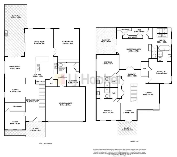 Floorplan of Homely house listing, 9 Birkdale Blvd, Cessnock NSW 2325
