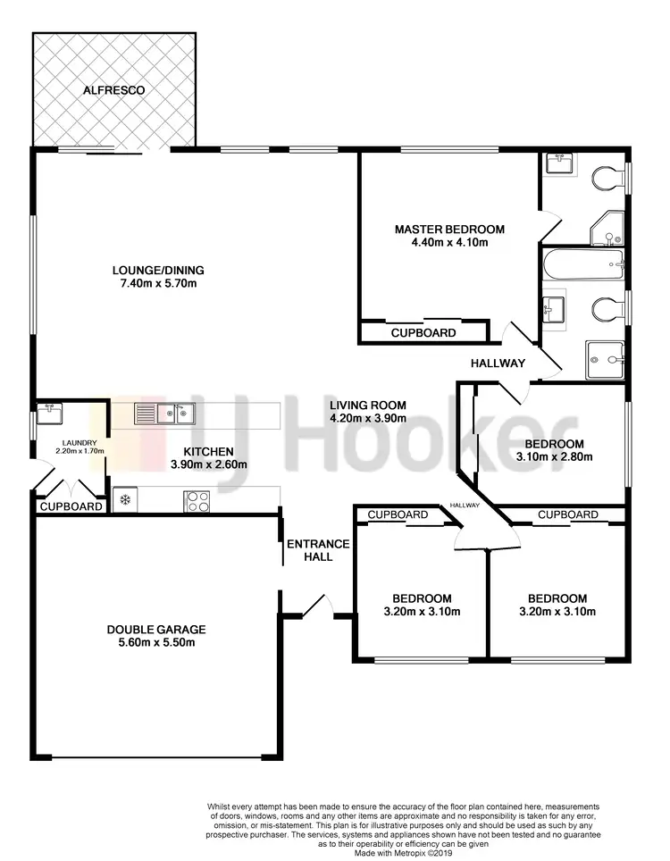 Floorplan of Homely house listing, 8 Finch Close, Cessnock NSW 2325