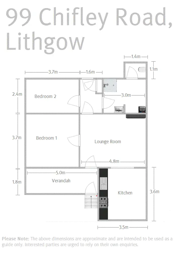 Floorplan of Homely house listing, 99 Chifley Road, Lithgow NSW 2790