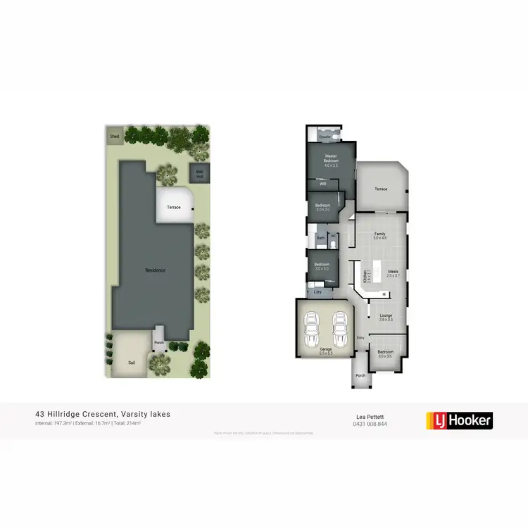 Floorplan of Homely house listing, 43 Hillridge Crescent, Varsity Lakes QLD 4227