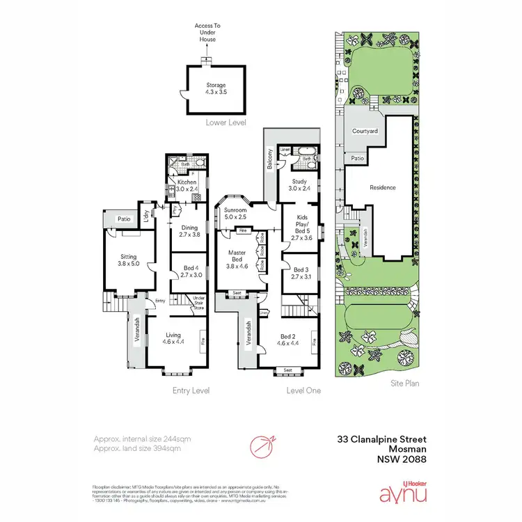 Floorplan of Homely house listing, 33 Clanalpine Street, Mosman NSW 2088